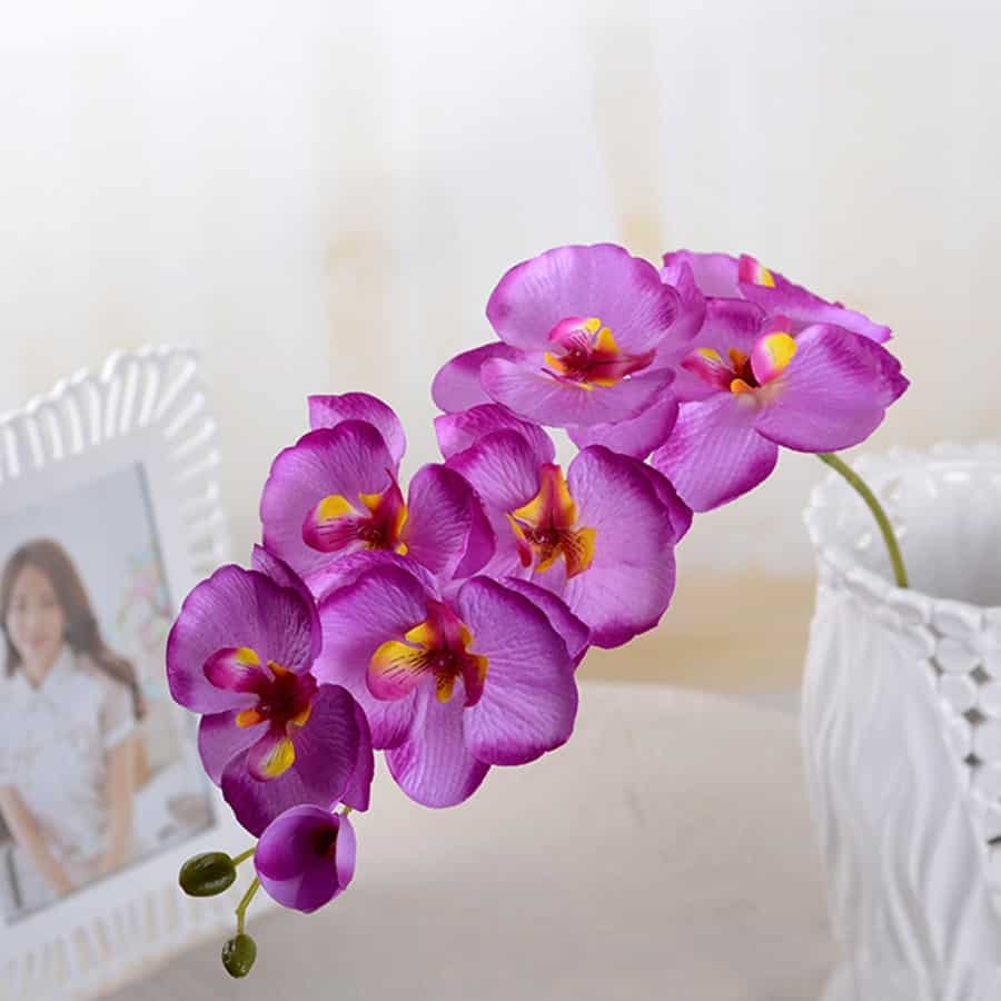 Artificial silk orchid flowers home decoration Ana Malika Decor