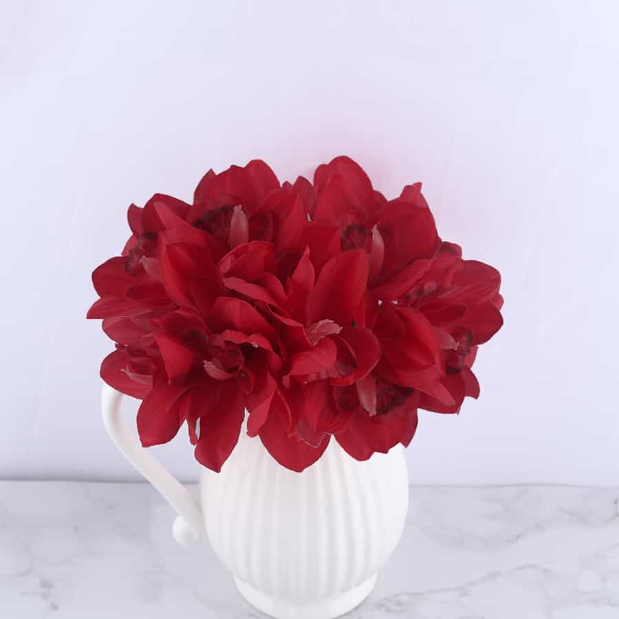 White orchid artificial flowers decoration for table Ana Malika Decor